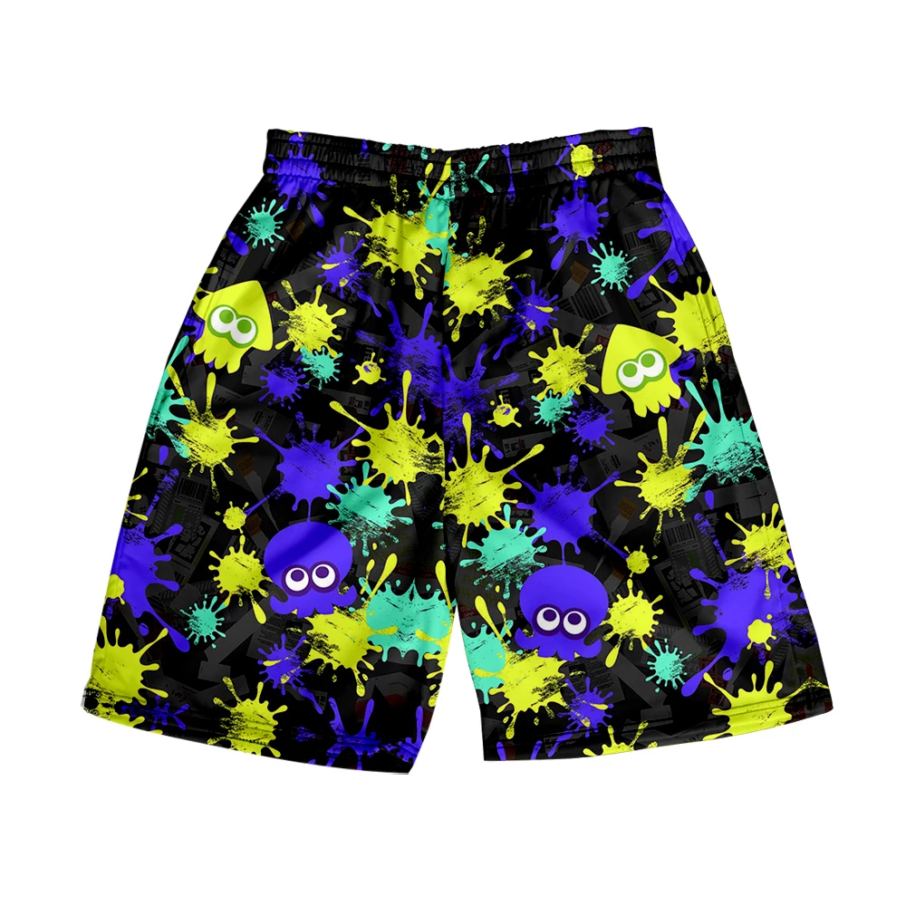 Splatoon 3 Merch Summer Women/Men  Elastic Waist Streetwear Shorts Kawaii Beach Shorts New Game Splatoon3 pants