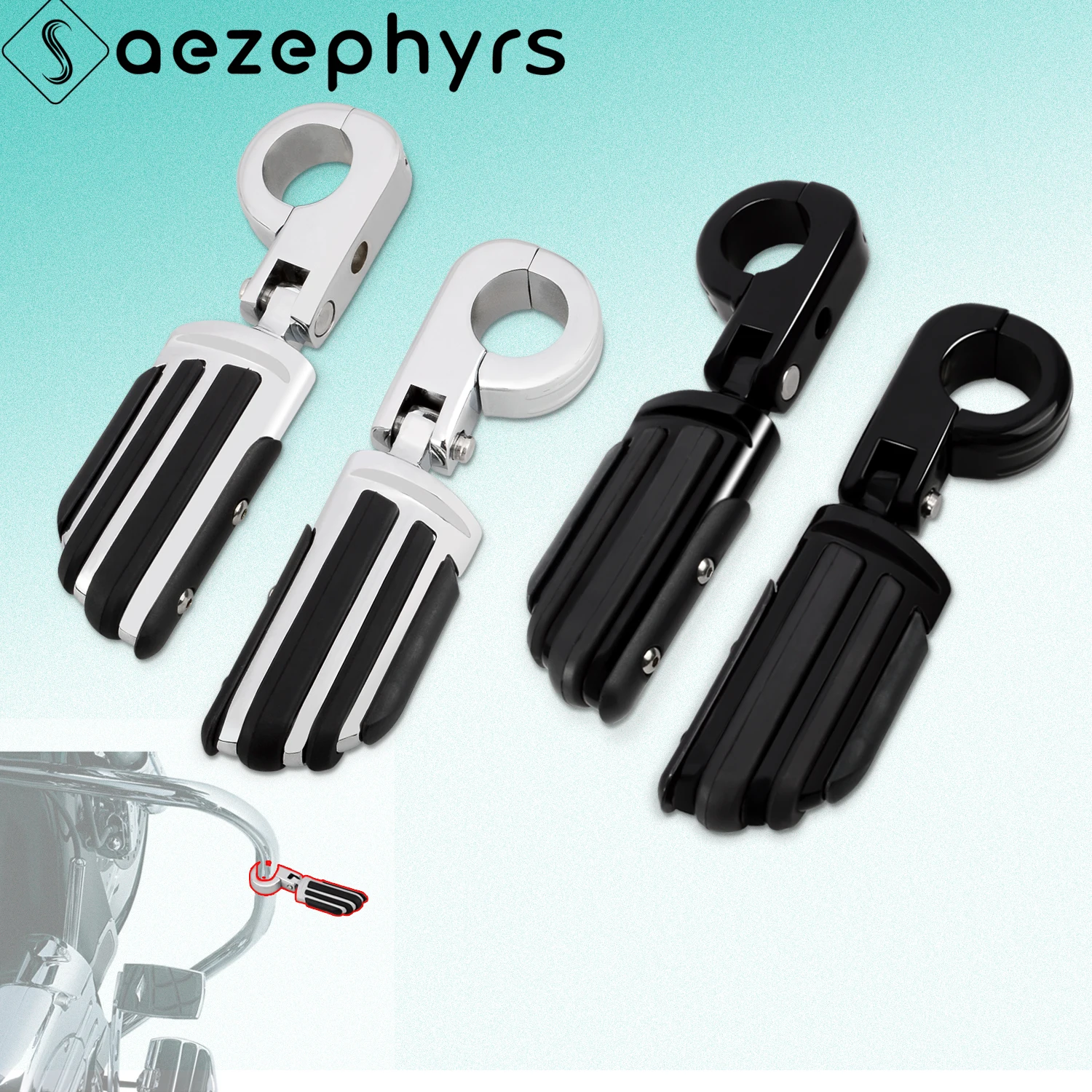 

1 1/4" Engine Guard Crash Bar Foot Pegs Bracket Motorcycle Highway Pegs For Honda Harley Touring Dyna Softail Fat Boy Road King