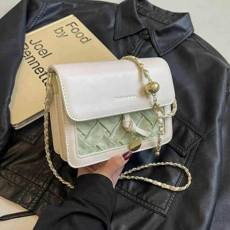 

Women's 2025 Trendy Square Messenger Bag - Chic Chain-Strap Shoulder Bag Perfect for Daily Use & Casual Style