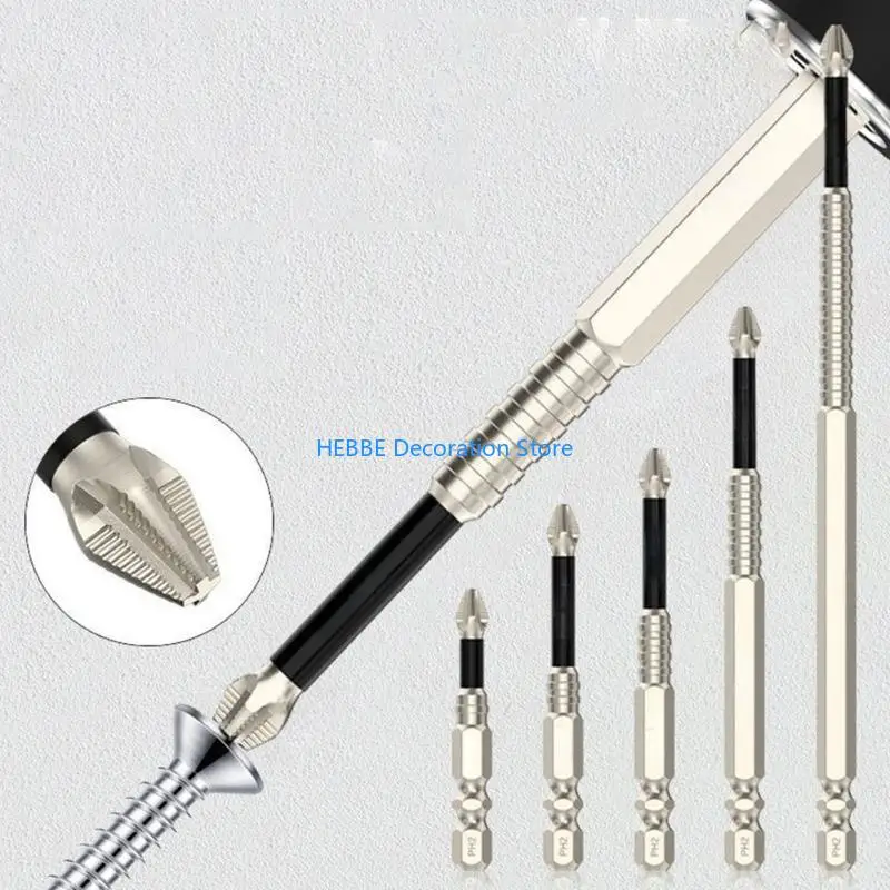 B0KC 6pcs K5 schroevendraaier Bit Set magnetische kruising Driver Bit Set Impact schroefdring