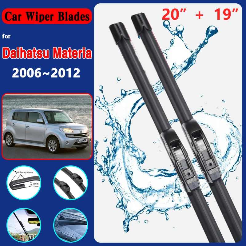 Für Daihatsu Materia 2009 2012 ~ Auto Windschutz scheiben wischer Hybrid blatt Wischer blatt Aut ofens ter Brushe U-Typ Zubehör