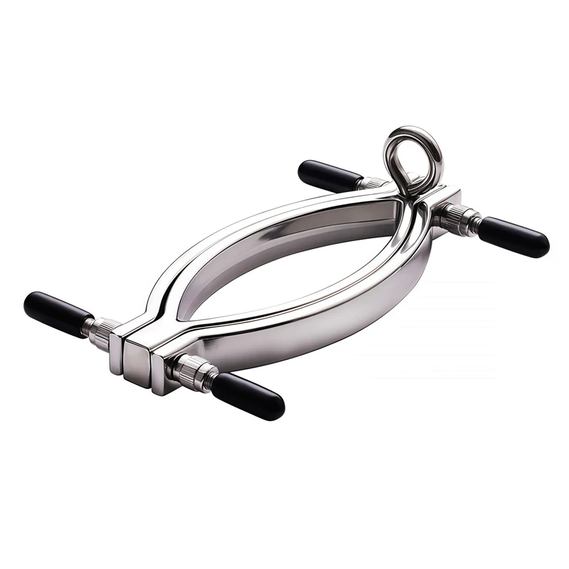 Adult Intimate Exotic Accessory - Labia Clamp with Metal Chain Peeping Dilator Sexy Toys for Women Bondage Equipment view 2