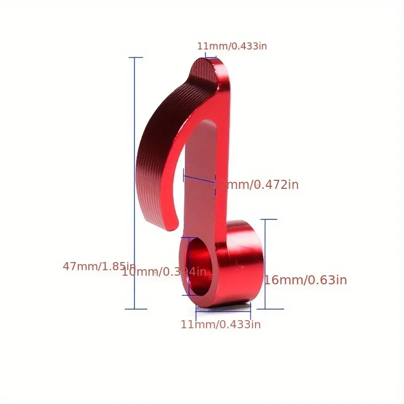 

Легкая вешалка для шлема из сплава с ЧПУ — боковой крючок для мотоцикла/скутера для надежного крепления передач
