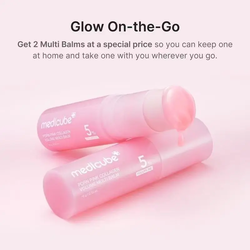 10g 5% PDRN Pink Collagen Multi Volume Balm Stick Anti Aging Firming Anti Wrinkle For Eye Neck Forehead Smile Lines Medicube