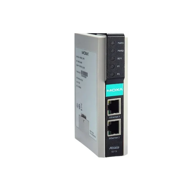 Gateway MOXA Modbus RTU/ASCII/TCP a BACnet/IP a 2 porte MGate 5217I-600-T MGate 5217I-1200-T