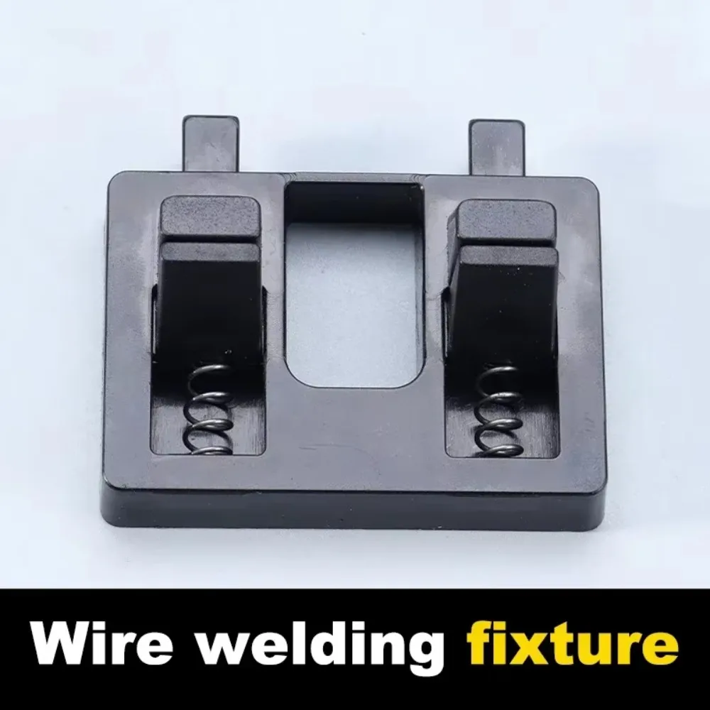 1 قطعة سلك كهربائي لحام تركيبات عقد الطاقة استقرار حامل السلك المضادة للانزلاق المزدوج المشابك أداة لحام الملحقات