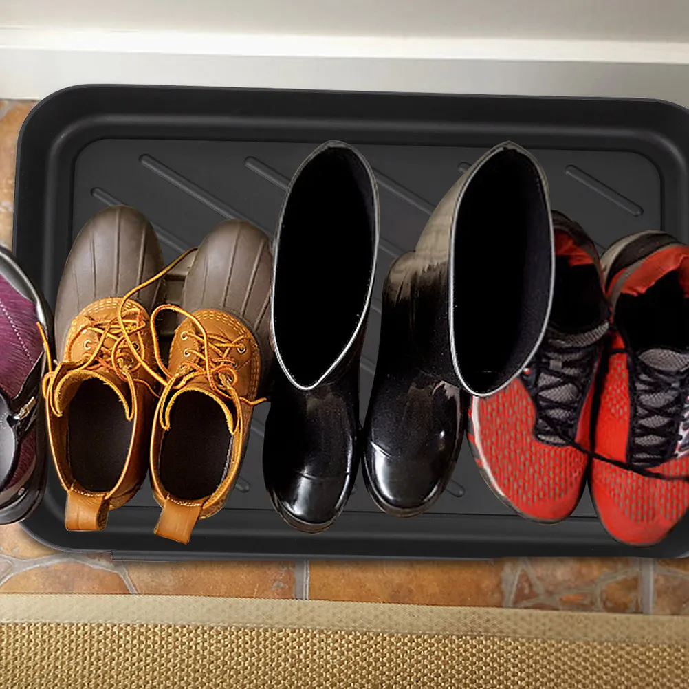

Набор из 3-х поддонов для обуви: вместительные пластиковые подставки, многофункциональные поддоны для цветочных горшков, коврики для хранения сапог, универсальные органайзеры для мелочей