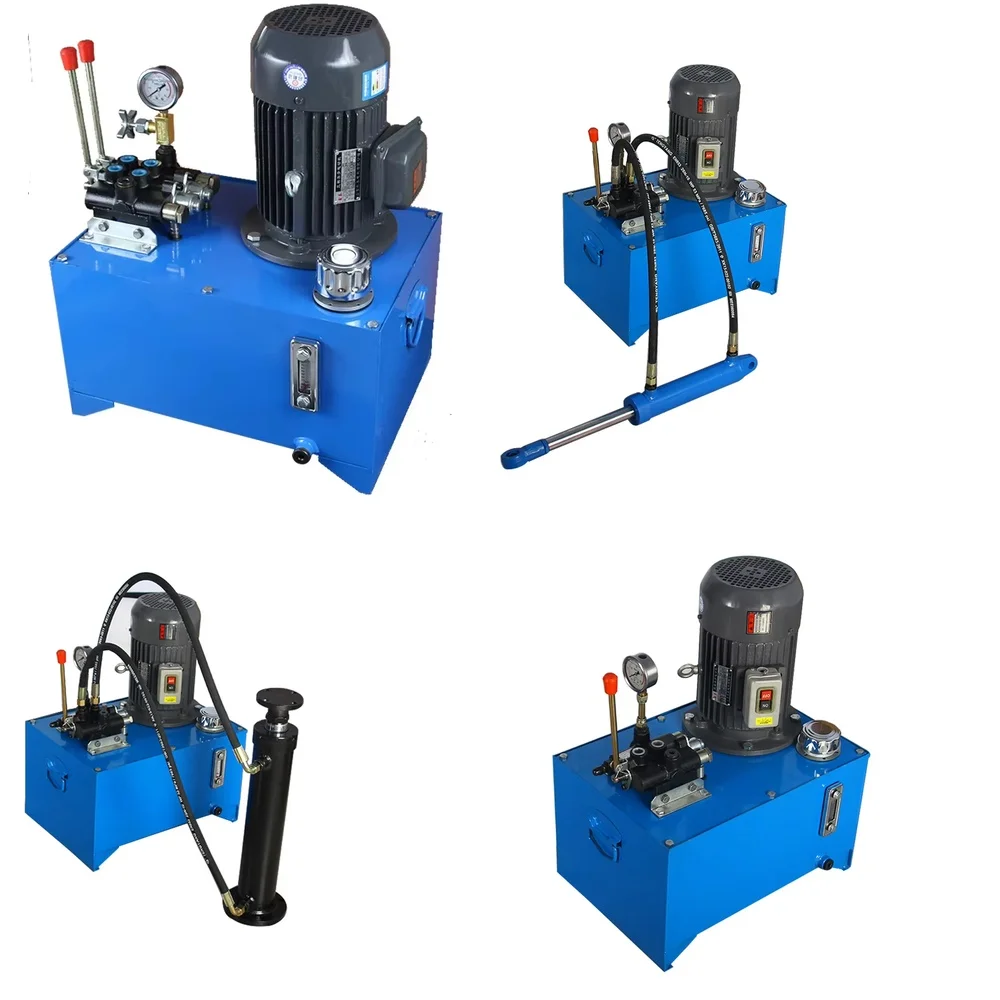 

New 380V 2.2kW 1CH Manual Valve Two-Way Hydraulic Baler Pump Station for Industrial Baling Machines for Waste Recycling
