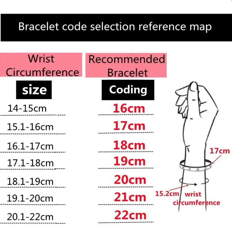 Full Zircon Bracelets Not Fade Titanium Steel Men Plated Gold Cuff Bangle Couple Birthday Gift Women Jewelry