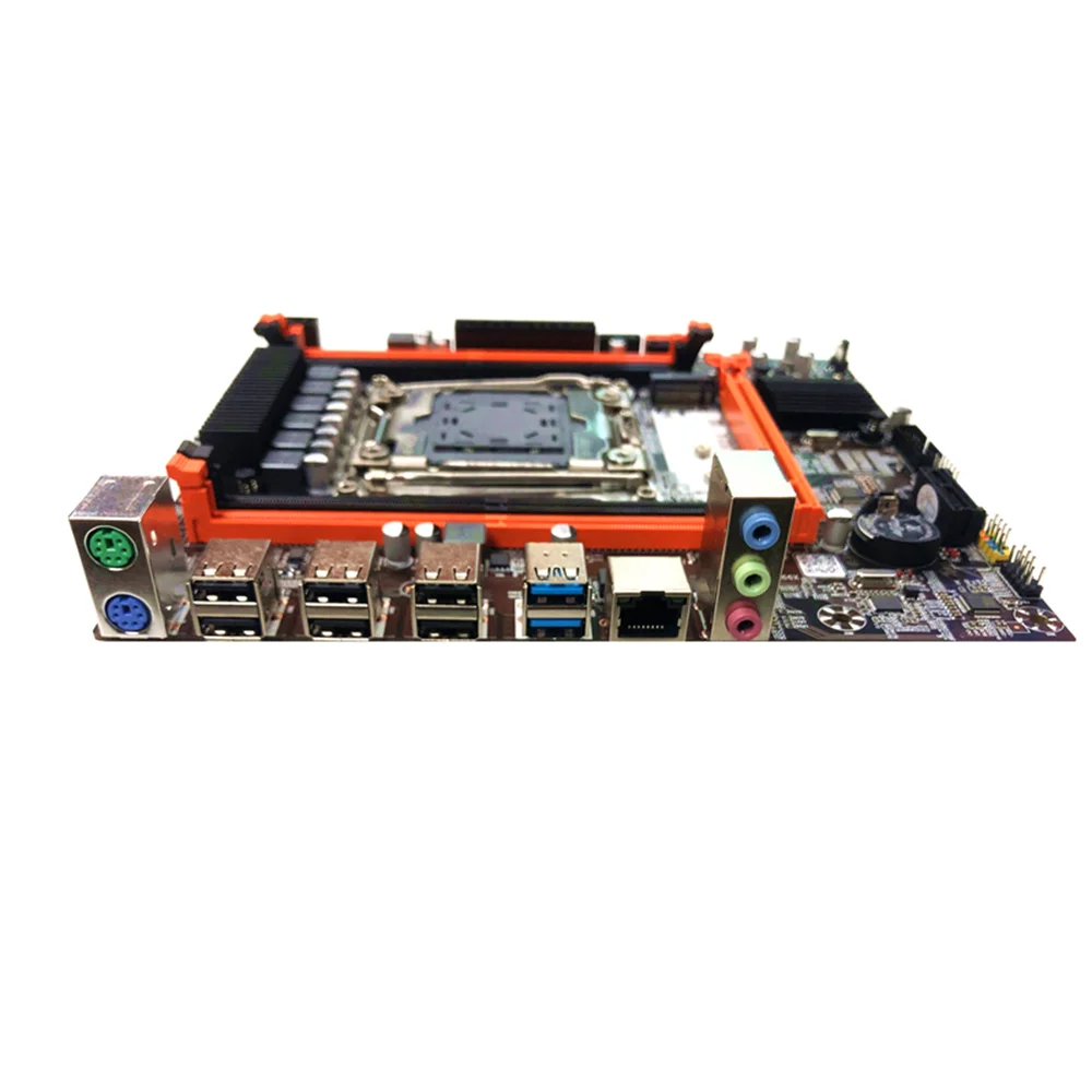 Placa-mãe X99 para jogos de escritório para PC, LGA2011-3, soquete CPU, 4 canais duplos, DDR4, PCI-E 3.0, X16, USB 3.0, NVME, M.2 SATA