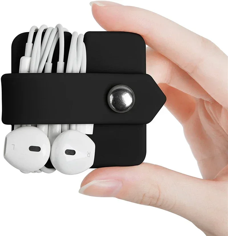 Kabel Data Organiser Kabel Earbud Pemegang Earphone Bungkus Earphone Organizer Headset Headphone Kabel Winder Manager Kabel Winder