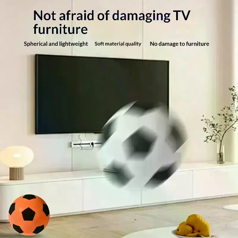 18cm Bouncing Mute Ball Toy Indoor Silent Basketball Baby Toy Silent Soft Soccer Ball Bounce Basketball Child Sports Games