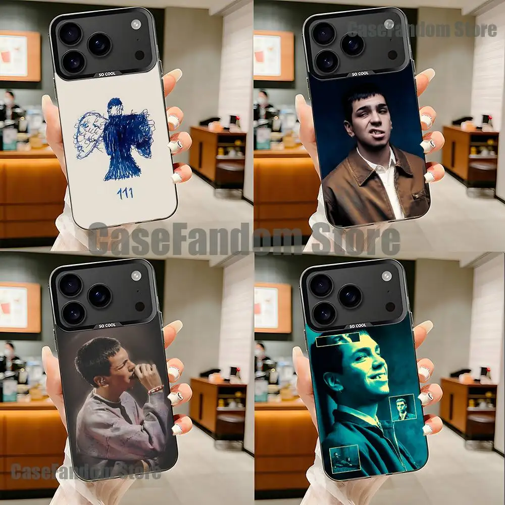 

M-Milo J La Vida Era Mas For iPhone 17,16,15,14,13,12,11,Pro,MAX,Plus Black Shockproof Candy Matte Cover