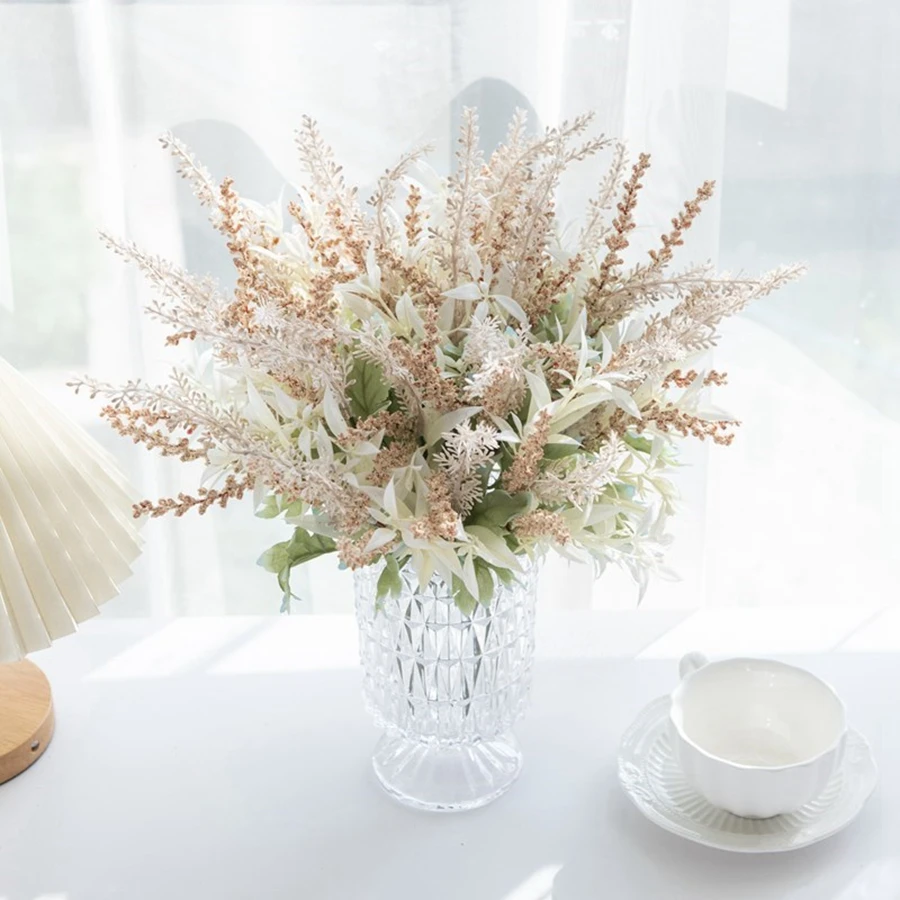 1/3 stücke Künstliche Pflanzen Lavendel Gypsophila Blumen Bouquet DIY Festival Kranz Hochzeit Hause Dekoration Fotografie Requisiten