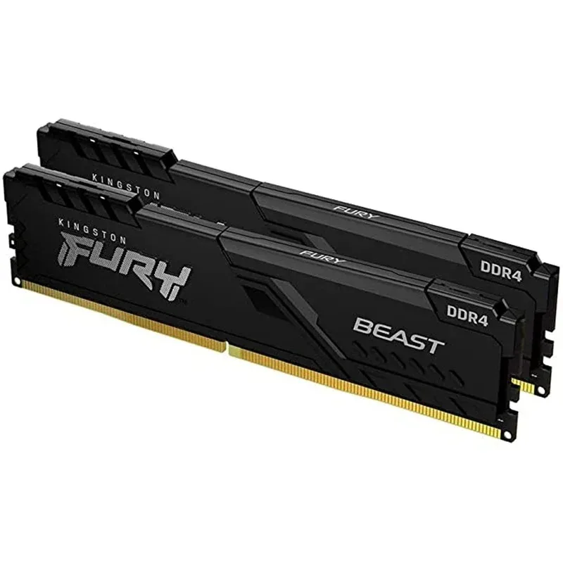 

Kingston Fury Beast DDR4 8G 16G 32GB 3600 3200 2666Mhz RAM PC Memory 288Pin XMP2.0 Heatsink For Desktop AMD or INTEL Motherboard