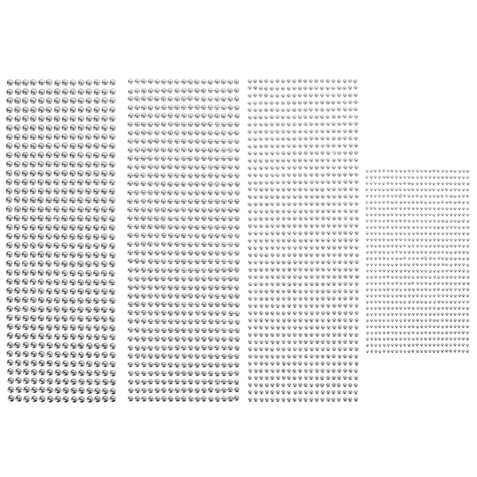 4 folhas rosto pérola adesivos auto adesivo pérolas para maquiagem prego olho diy artesanato decorativo gemas faciais pérola adesivos