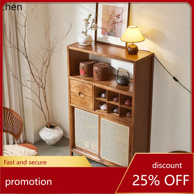 

YFY Bogu Rack Tea Room Storage Rack Tea Set Display Cabinet Solid Wood Partition Living Room Ornament Rack