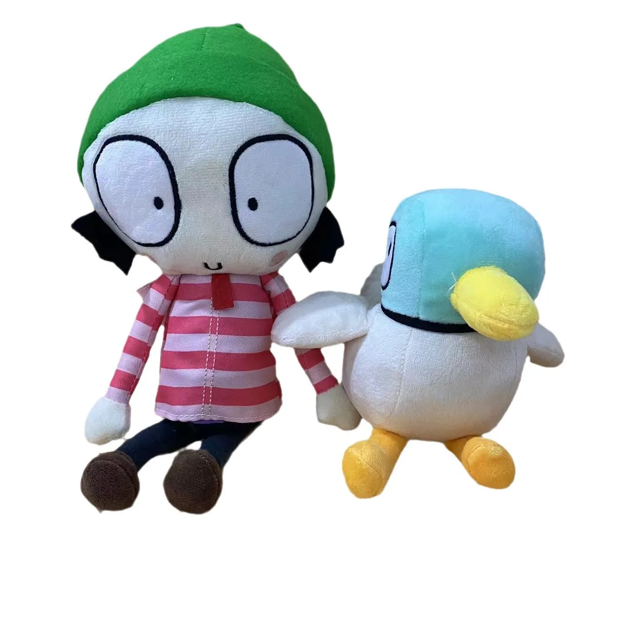 

Kawaii Cute Sarah and Duck Plush Doll Anime Soft Stuffed Animal Plushie Toy Room Decor for Kids Boy Brithday Christmas Gift