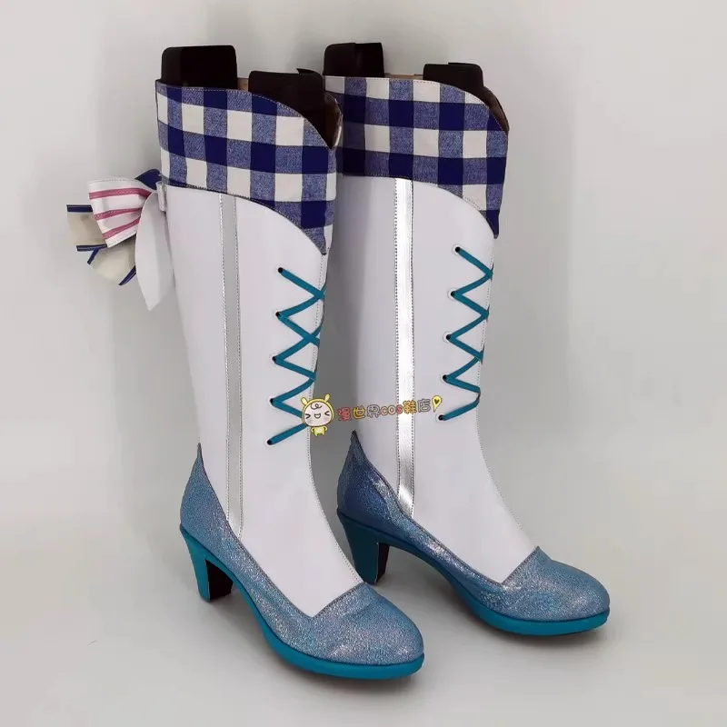 Pripara Manaka Laala Cosplay Costume Shoes Handmade Faux Leather Boots