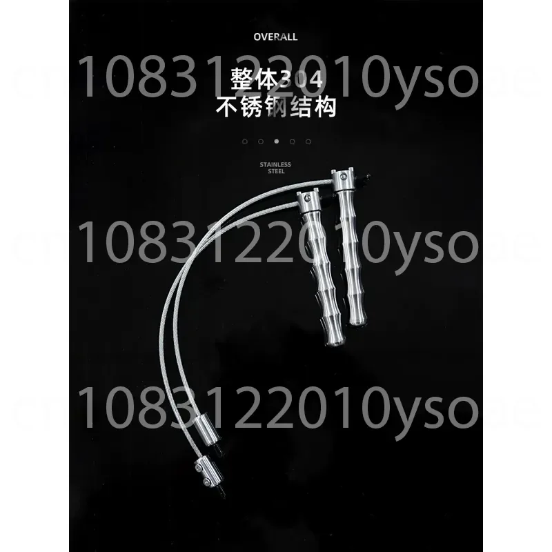 Stainless Steel Cordless Jump Rope for Fat Burning and Intense Sweating—Professional Weighted Training Rope with Bearings
