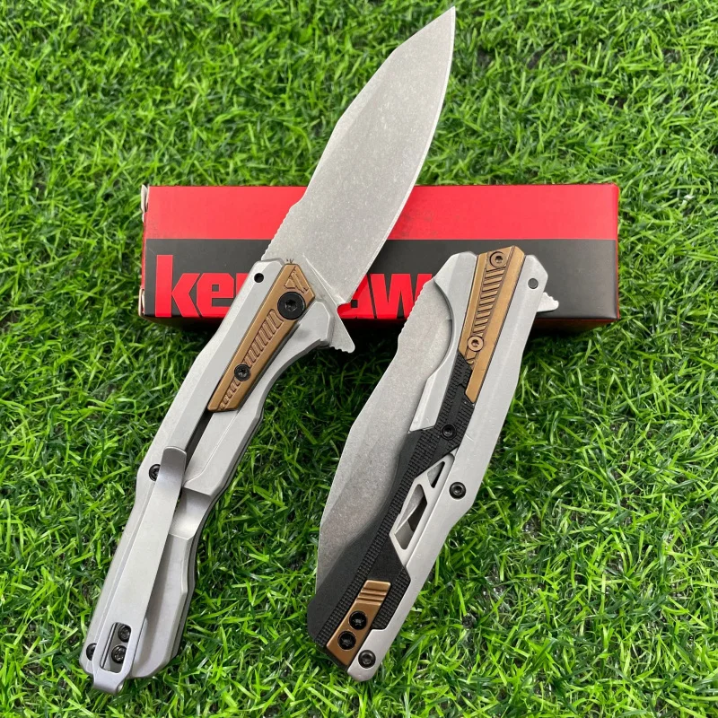 High-end gift card show 2095 folding knife outdoor portable Kershaw folding knife 440C handle knife