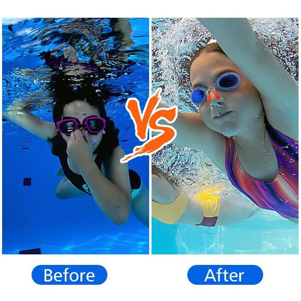 Soft Silicone Nose Clip Reusable Waterproof Swimming Nose Clip Surfing Nose Plugs for Adults Children Pool Supplies Accessories