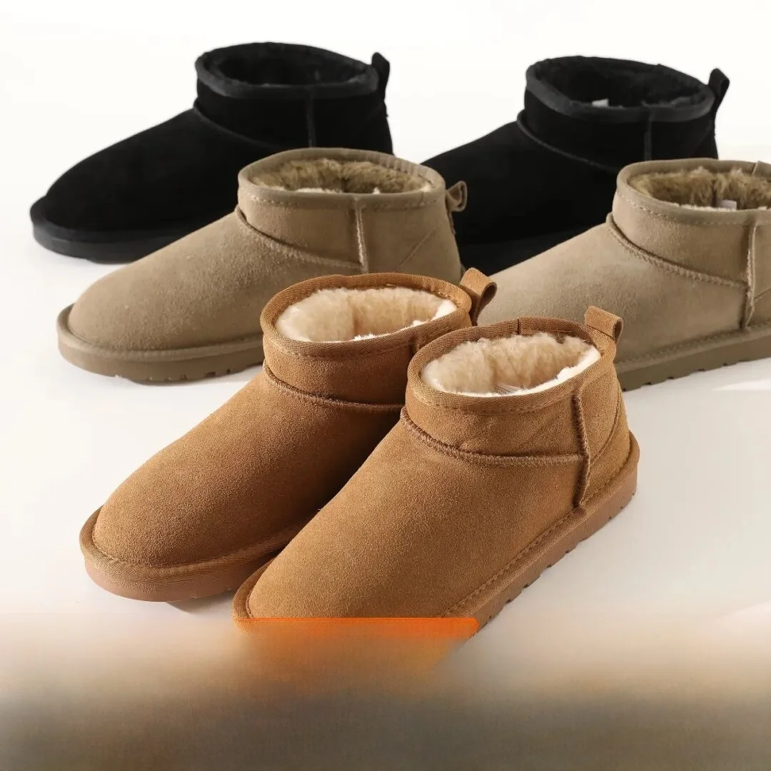 warm-anti-cold-faux-wool-snow-boots-tpr-sole-non-slip-winter-boots-for-men-and-women-casual-short-tube-booties-round-toe
