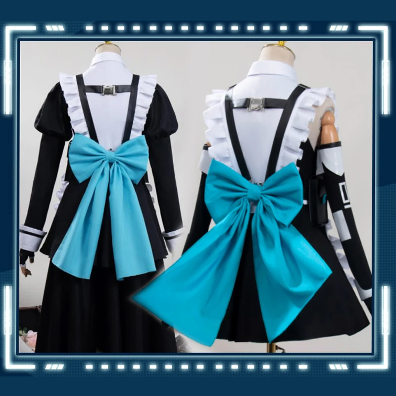 Asuka UDonoki Cosplay pour le jeu, Blue Archive, Cute Maid Outfit, Long fur s, 600 Costume E