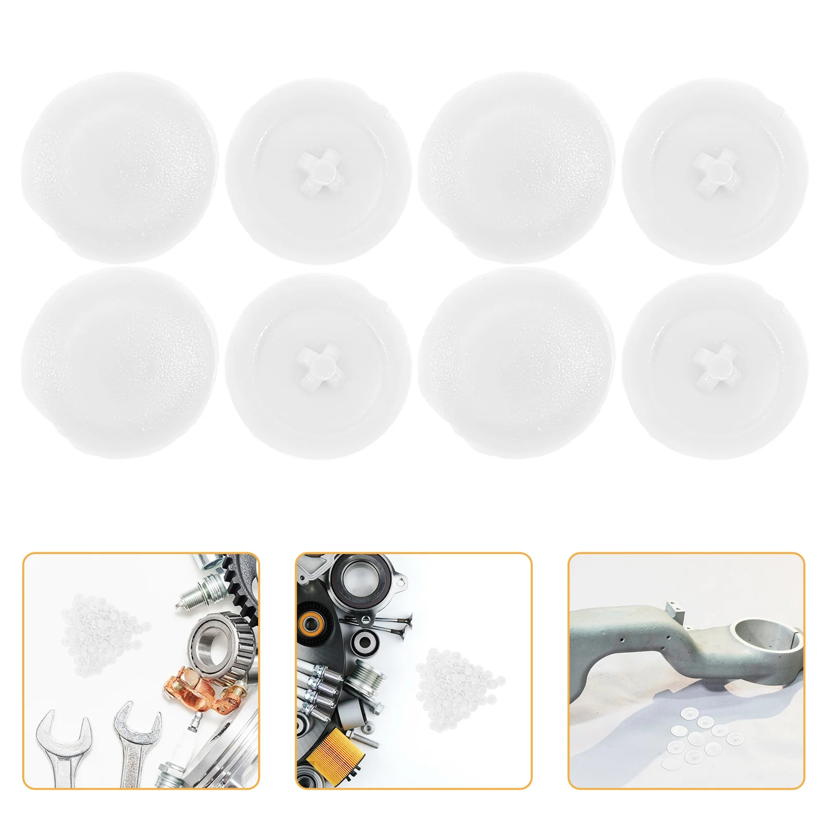 

500Pcs Decorative Plastic Screw Caps Protectors Easy Install Furniture Cabinet Hole Filler Cover Screw Thread Protector