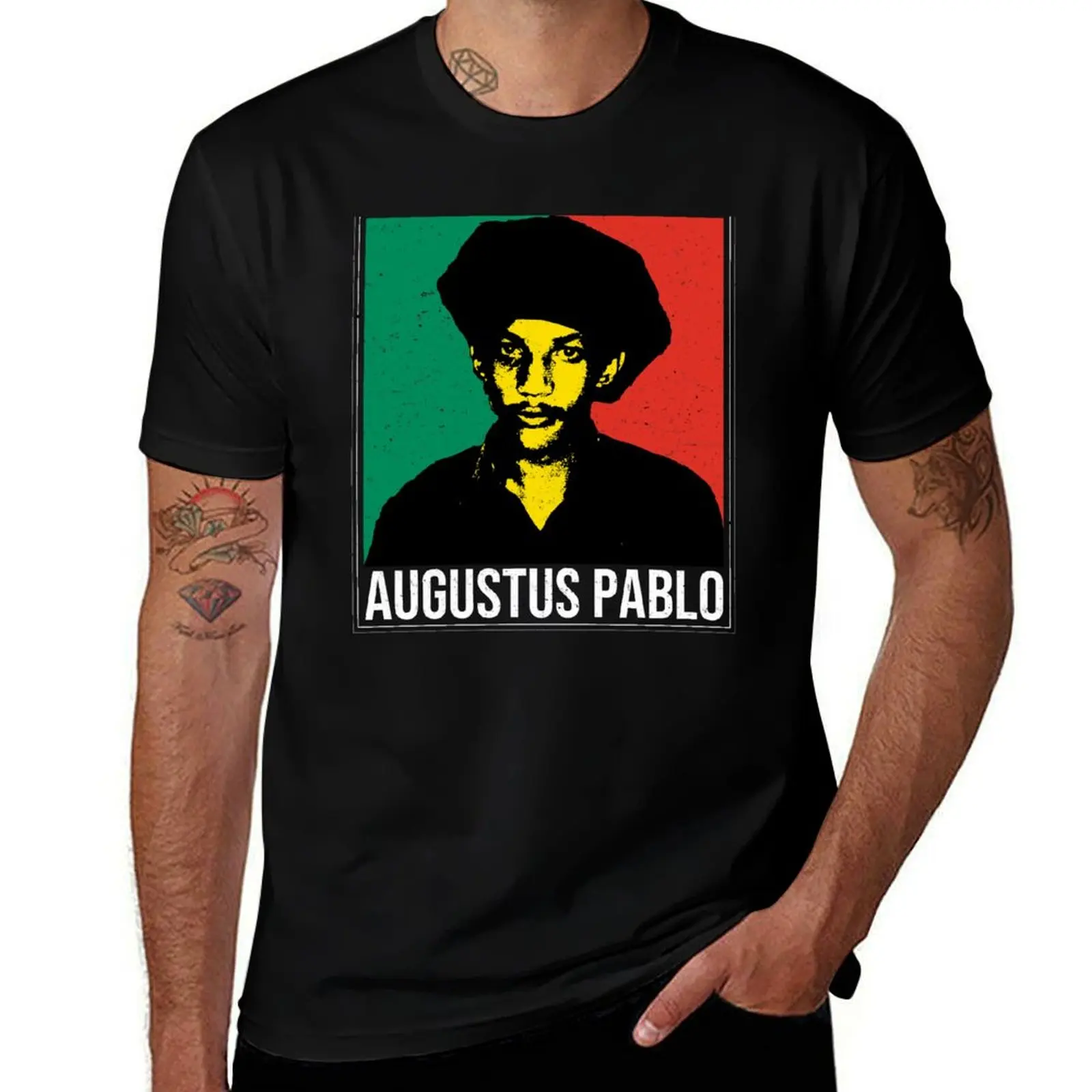 

Augustus Pablo T-Shirt cotton man t-shirts luxury t-shirt vintage anime shirt summer tops mens white t shirts