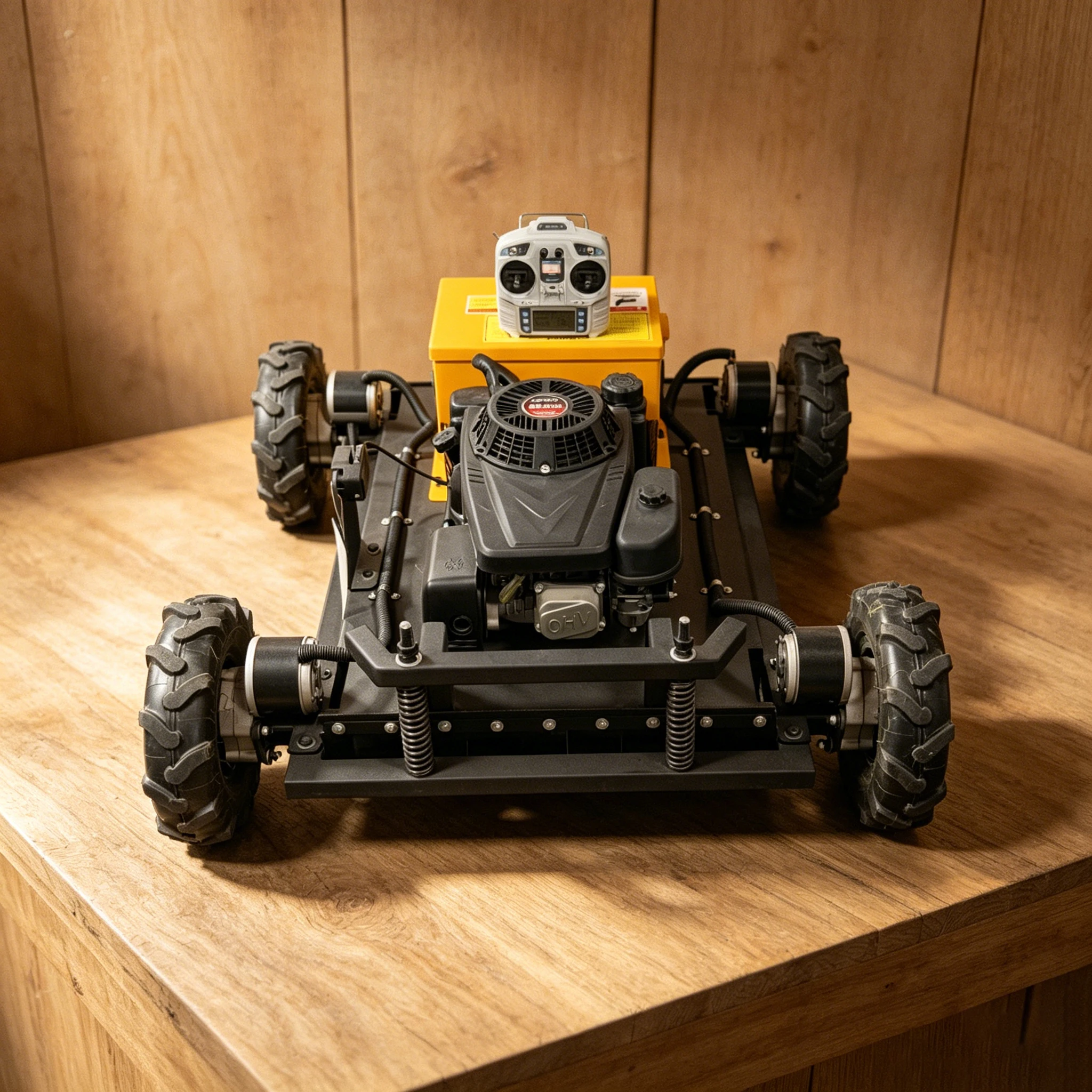 

Customized CE certified new RELYMG high-tech remote control lawn mower with a cutting width of 550