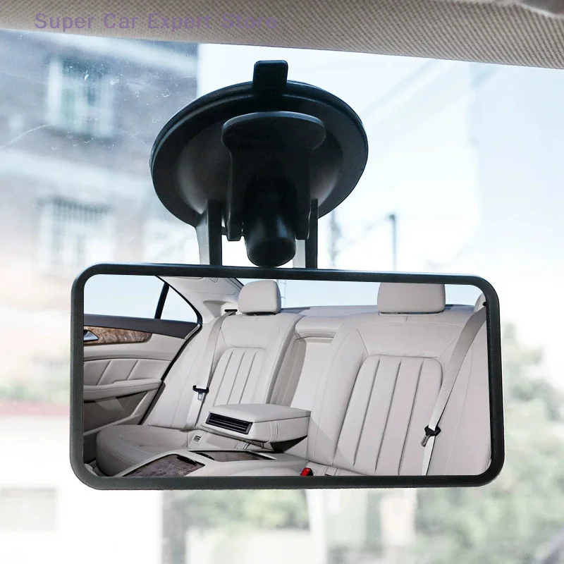 

Wide-angle Rearview Mirror Universal 360° Rotates Adjustable Suction Cup Car Interior Rear View Mirror