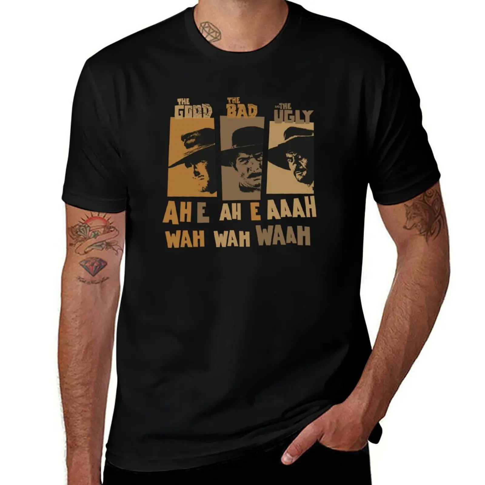 

Sergio Leone`s The good the Bad and the Ugly“ - Ennio Morricone Theme ah e ah e ahh wah wah wah“ T-Shirt