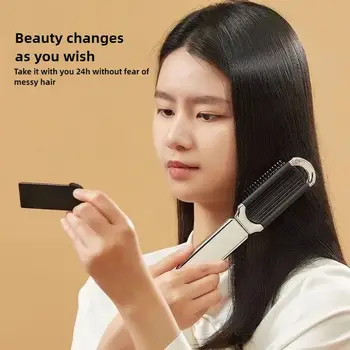 Peine plegable para el cabello, cepillo de masaje portátil, masajeador de cabeza para el cuero cabelludo, peines de viaje antiestáticos, espejo, herramientas de peluquería para niñas. 10 best sales Cepillo de pelo portátil - №2