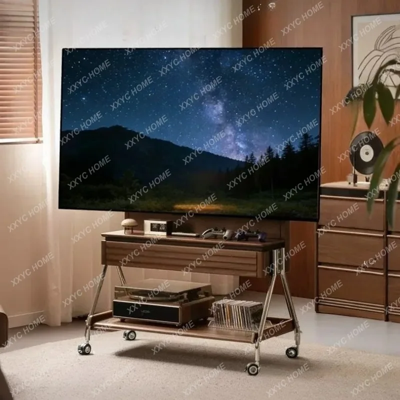 XXSolid wood TV bracket removable multi-function adjustment TV cabinet hanger