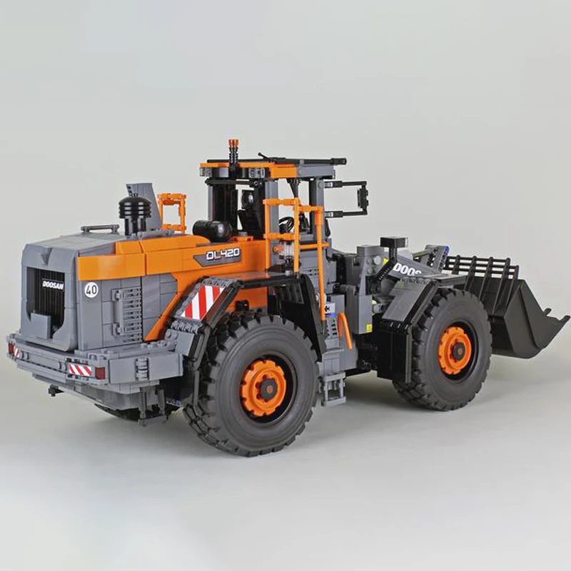 2023 NEW DL420-7 Custom Model of Wheel Loader in 1:17 Scale Model Building Kit Block Self-locking Bricks Birthday Christmas Gift