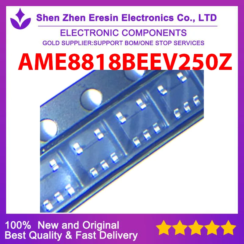 Free shipping  10PCS/LOT    AME8818BEEV250Z  SOT23-5     New and original