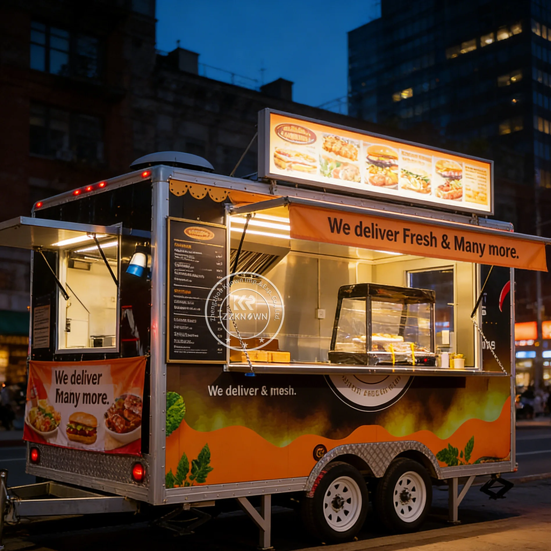 

Мобильный фургон-кухня на заказ: прицеп для продажи мороженого, бургеров, кофе, фудтрак для кейтеринга, прицеп для бизнеса по продаже еды на продажу