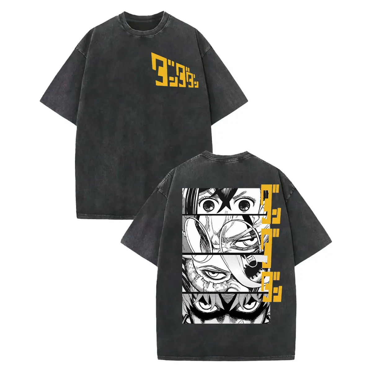 

Vintage Washed Dandadan Anime Merch T-shirt Men Women Harajuku Manga Short Sleeve T-shirts High Quality Cotton Oversized T Shirt