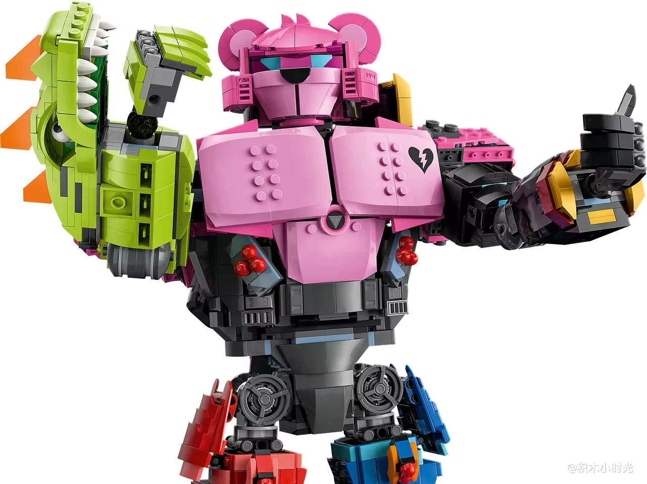 Nuevo kit creativo de construcción Bear Battle Armor Brick Fan DIY, contiene un líder Mecha, regalo de Navidad para niños y adultos