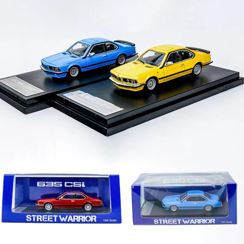 

Street Warrior Diecast 1: 64 Scale E24 635 CSI Alloy Simulation Car Model Collection Display Toy Gift Souvenirs