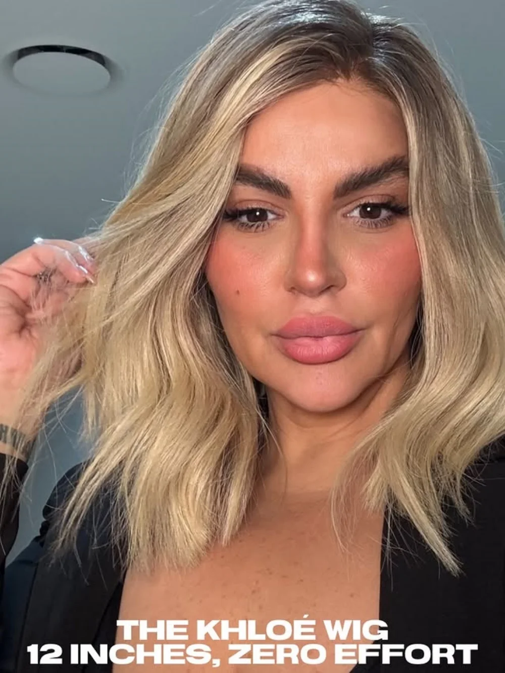 Short Bob Cut Wigs Creamy Blonde With Ash Root Short Natural Wave 13x4 Transparent Synthetic Lace Front Wigs for Women Gift Wig