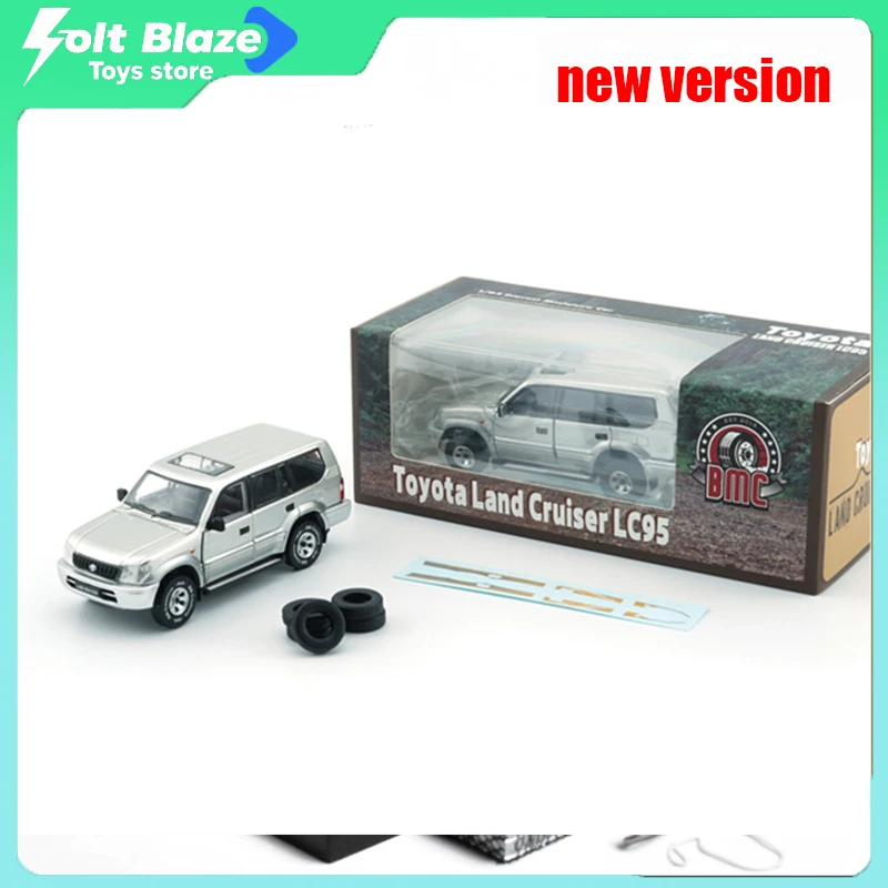 BM 1/64 Toyota Land Cruiser Prado LC95 DieCast Car Model Alloy Cars Model Simulation Static Collectible Models Boy Birthday Gift