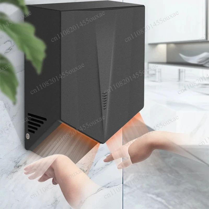 Wall Mounted Smart Infrared Sensor Hand Dryer Commercial V-Shaped Jet Automatic Electric Hand Dryer