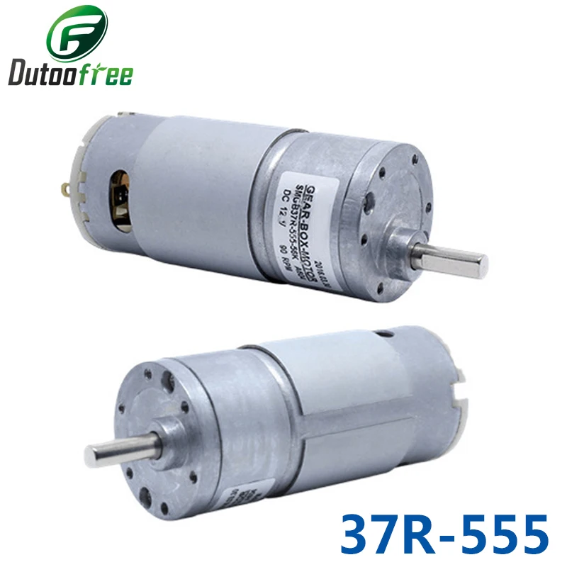 

SM37-R555 Micro DC 12-24V Reduction Motor Meat Grinder Shoe Cover Machine Metal Gearbox Motor Speed Regulating Motor