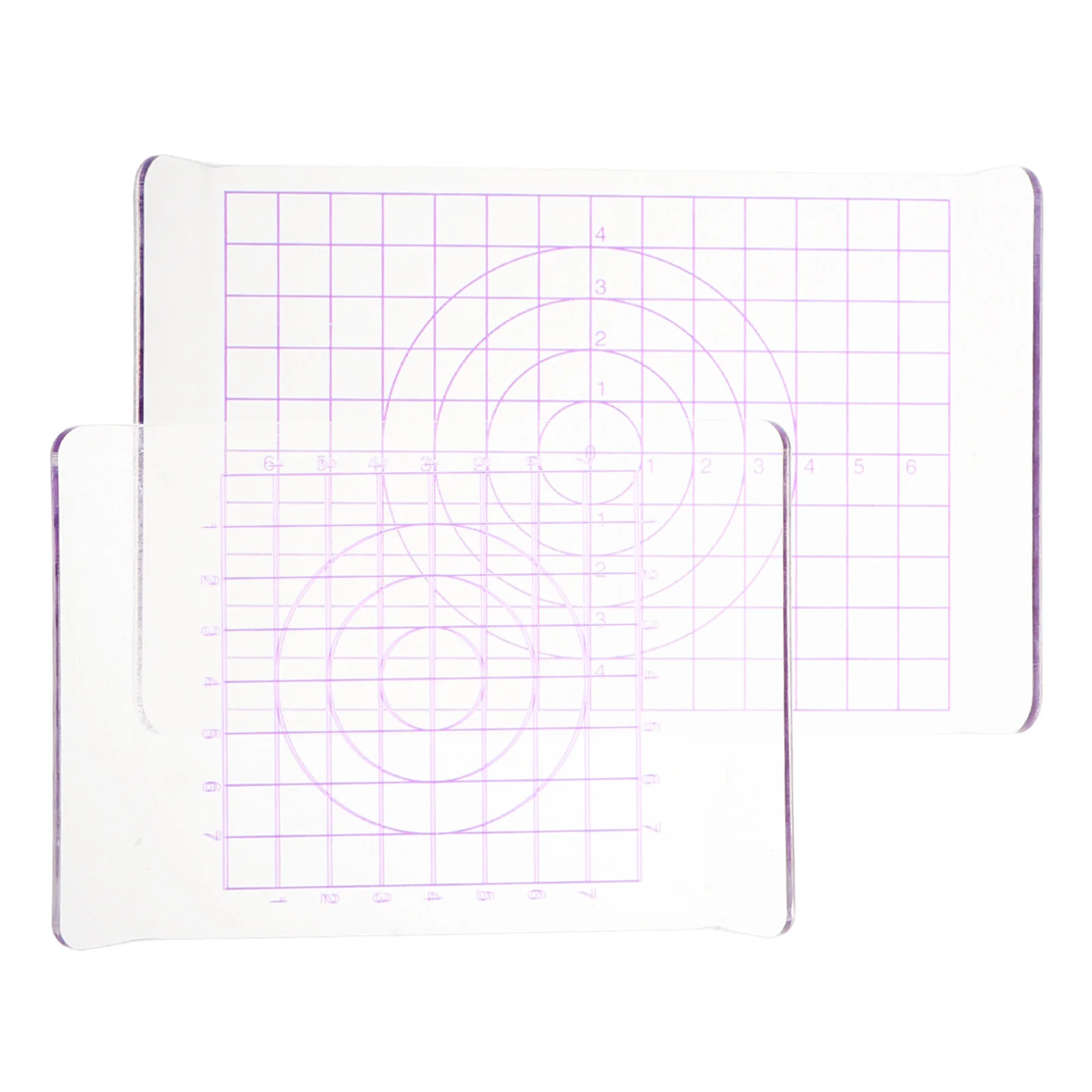 

2pcs Acrylic Clay Roll Board Transparent Polymer Clay Plate Safe Round Corner Diy Sculpting Board Durable Clear Sheet For
