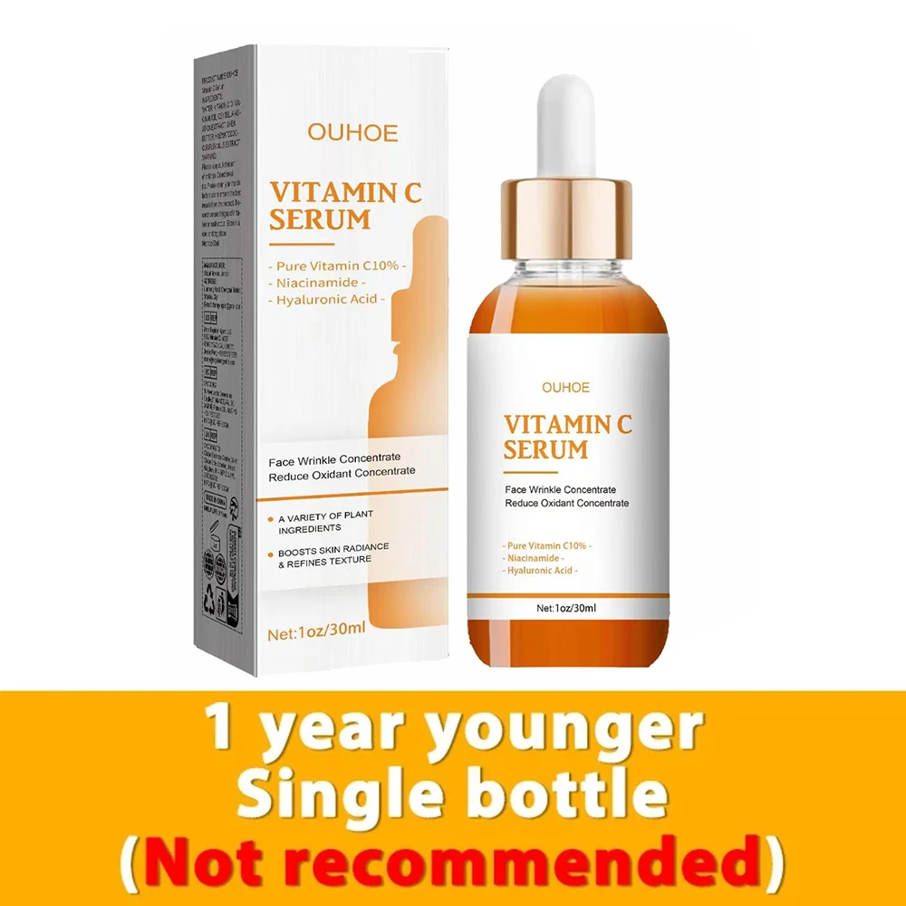 Vitamin C Wrinkle Remover Face Serum Lifting Firming Fade Fine Lines Anti-aging Essence Whitening Brighten Nourish Skin Care