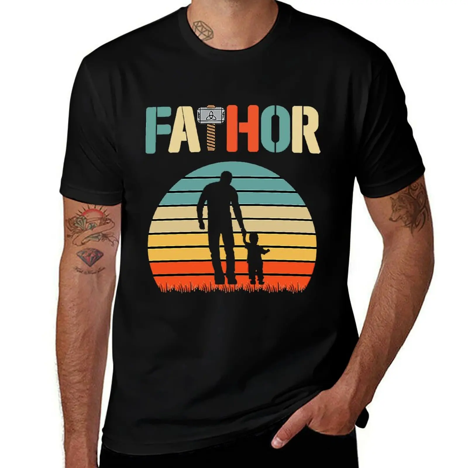 

fathor and son vintage shirt T-Shirt man t shirts graphic t shirts with prints T-Shirt