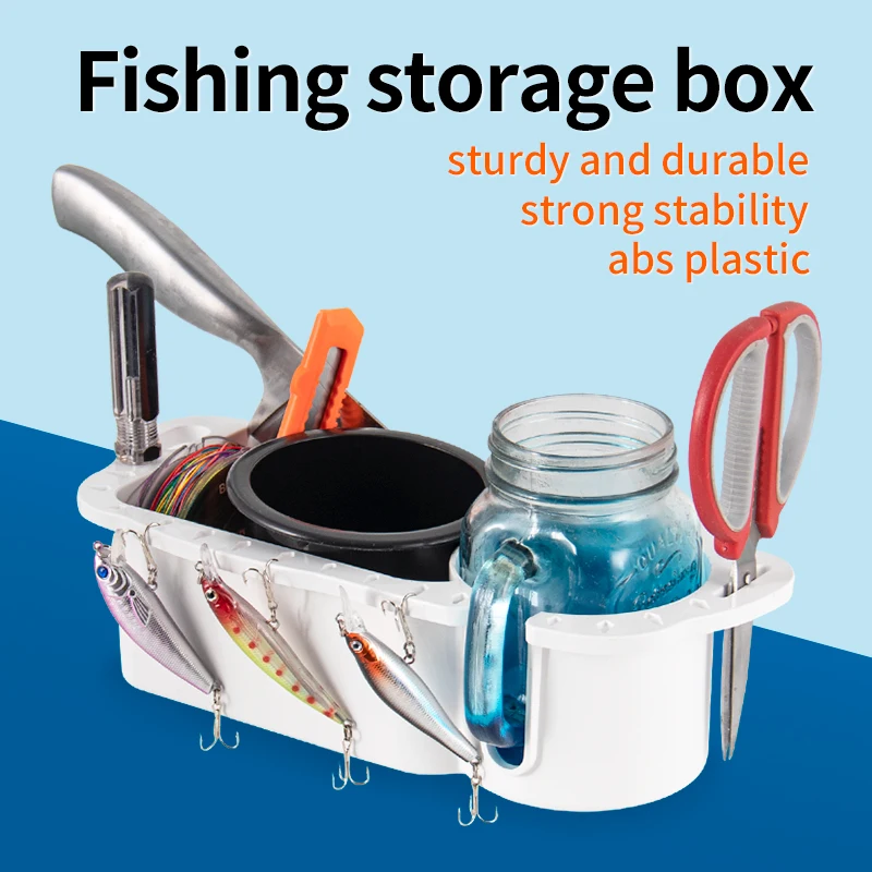 Marine Storage Caddy Box Can Cup Holder Phone Drink Box Organizer Boat Marine Yacht Pontoon Fishing Cabin Universal Multifunctio