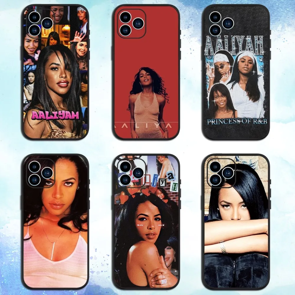 Singer A-Aaliyahs Phone Case For iPhone 15 13 14 12 11 Pro MAX XR X SE XS Mini Soft Shell